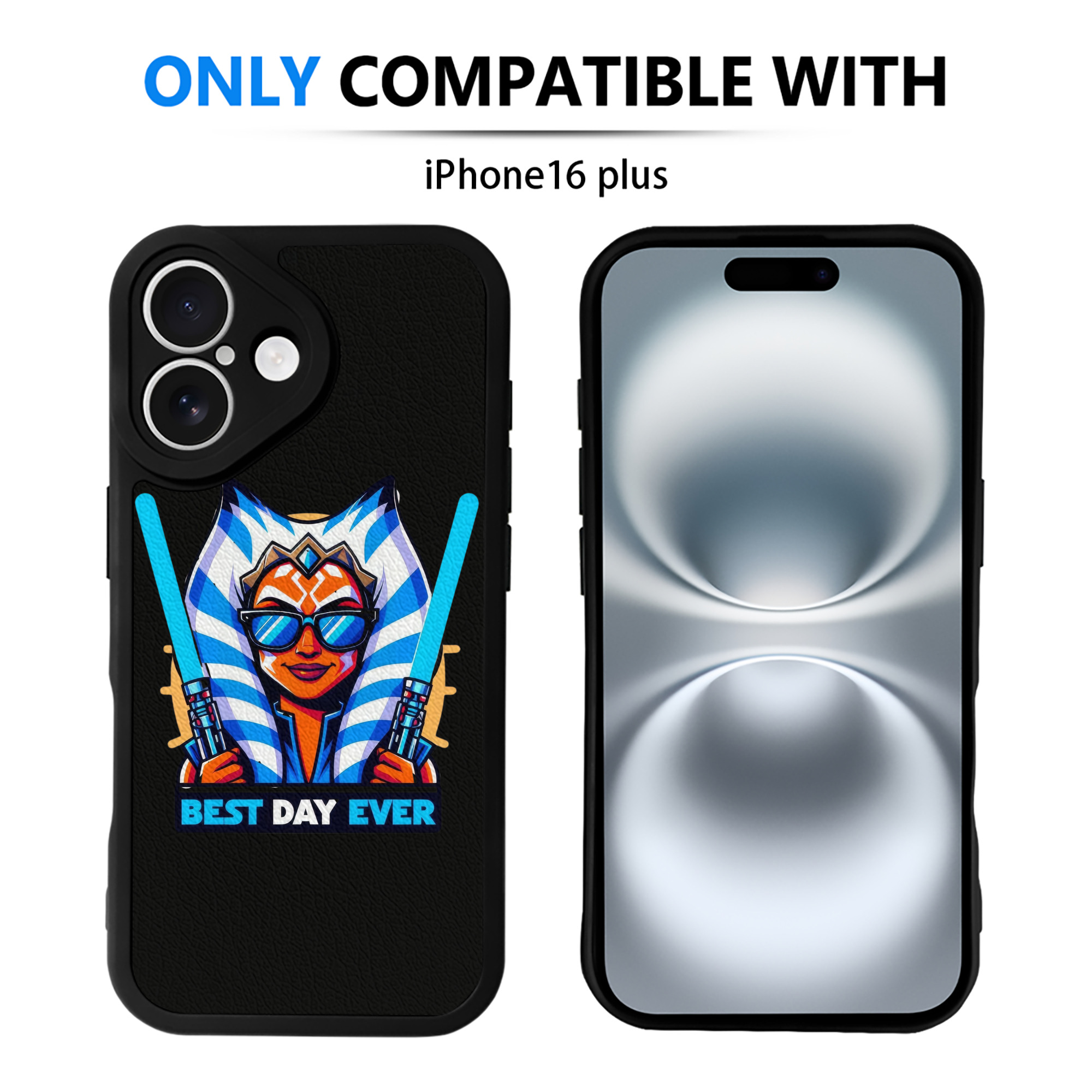 （画像用） スター・ウォーズ Star Wars 【iPhone 16シリーズ対応】シリコンスマホケース（レザー調） 材質：シリコン